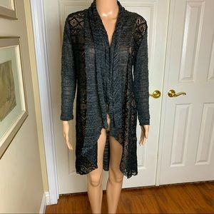 Belle du Jour Open Duster Sweater Cardigan Sz M